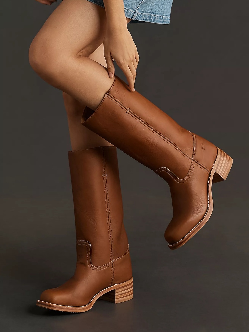 New Frye Campus 14L Boots Saddle